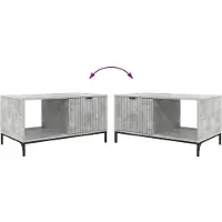 vidaXL Couchtisch Betongrau 90 x 49 x 46 cm Holzwerkstoff