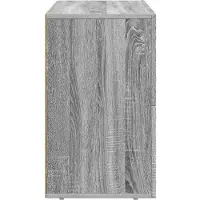 vidaXL Sideboard ELST Graues Sonoma 80,5 x 35 x 59 cm Holzwerkstoff