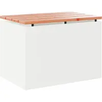 vidaXL Gartenbank Weiß 60 x 40 x 43 cm