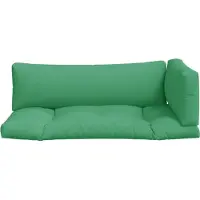 vidaXL Palettenkissen 3-Tlg Grün Stoff 360949
