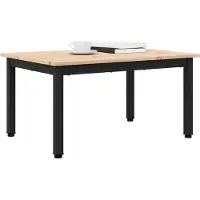 vidaXL Couchtisch Natur 70 x 50 x 36 cm Massives Kiefernholz