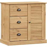 vidaXL Highboard VIGO 78x40x175 cm Massivholz Kiefer
