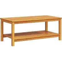 vidaXL Beistelltisch Öl-Natur 110 x 55 x 45 cm Massivholz Akazie