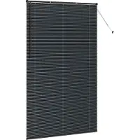 vidaXL Balkenjalousien Schwarz 220 x 130 cm Aluminium