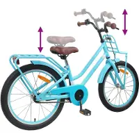 vidaXL Kinderfahrrad 18 Zoll für 5-7 Jahre alt Himmelblau