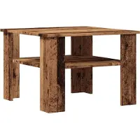 vidaXL Couchtisch Altholz-Optik 60x60x42 cm Holzwerkstoff