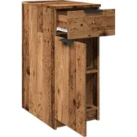 vidaXL Büroschrank Altholz-Optik 33x50x75 cm Holzwerkstoff