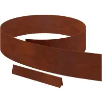 vidaXL Raseneinfassung 4 stk. 450 x 15 cm Wetterfeststahl Rostig