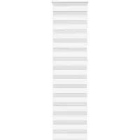 vidaXL Doppelrollo Weiß 60x230 cm Stoffbreite 55,9 cm Polyester