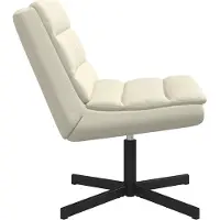 vidaXL Drehstuhl Creme 63 x 75 x 76 cm Kunstleder