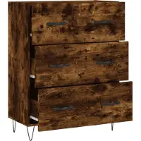 vidaXL Sideboard Räuchereiche 69,5x34x90 cm Holzwerkstoff