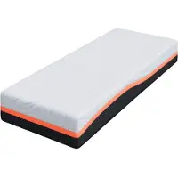 vidaXL Matratze Weiß und Grau 80 x 200 cm Jacquard-Stoff