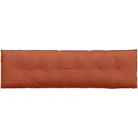 vidaXL Rücken Kissen Rot-Orange 180 x 50 cm Cordstoff