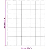 vidaXL Ganzjahresbettdecke Gepolstert Grün 220 x 260 cm Mikrofaser