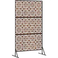 vidaXL Sichtschutz 100 x 50 x 180 cm Wetterfeststahl Rostoptik