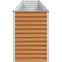 vidaXL Hochbeet Hellbraun 485 x 50 x 68 cm Verzinkter Stahl