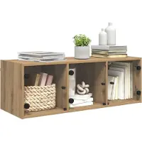 vidaXL Wandschrank 102 x 37 x 35 cm Holzwerkstoff Artisan-Eiche