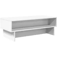 vidaXL Couchtisch Weiß 100 x 46 x 35 cm Holzwerkstoff