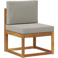 vidaXL Outdoor-Sofagarnitur mit Kissen 8 pcs Natürlich und Hellgrau