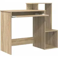 vidaXL Schreibtisch Sonoma-Eiche 106 x 41 x 88.5 cm Holzwerkstoff
