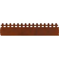 vidaXL Rasenkanten 10 Stk. 103 x 0,05 x 22 cm Wetterfeststahl Rostig