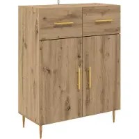 vidaXL Highboard Artisan-Eiche 69,5 x 34 x 180 cm Holzwerkstoff