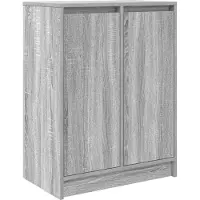 vidaXL Sideboard Grau Sonoma 57x34x76 cm Holzwerkstoff