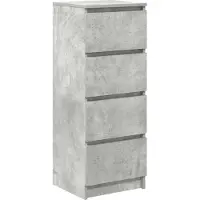 vidaXL Sideboard Betongrau 37,5x35x99 cm Holzwerkstoff