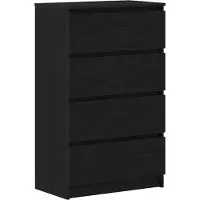 vidaXL Sideboard Schwarz Eichen-Optik 60x35x98,5 cm Holzwerkstoff