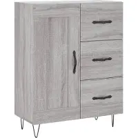 vidaXL Sideboard Grau Sonoma 69,5x34x90 cm Holzwerkstoff