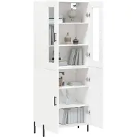 vidaXL Highboard Weiß 69,5x34x180 cm Holzwerkstoff