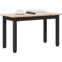 vidaXL Couchtisch Natur 60 x 30 x 36 cm Massives Kiefernholz
