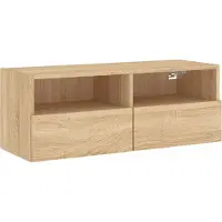 vidaXL TV-Wandschrank Sonoma-Eiche 80x30x30 cm Holzwerkstoff