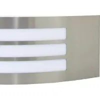 vidaXL Außenwandleuchte Silber 32 x 10 x 10 cm Edelstahl und Plastik