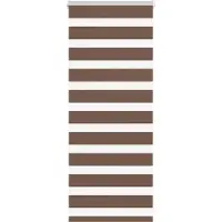 vidaXL Doppelrollo Braun 55x100 cm Stoffbreite 50,9 cm Polyester