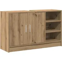 vidaXL Badezimmerschrank Artisan-Eiche 90 x 29 x 55 cm Holzwerkstoff