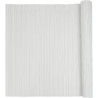 vidaXL Gartenzaun Doppelseitig Weiß 1,8x5 m PVC