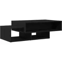 vidaXL Couchtisch Schwarz Eichen-Optik 105x55x32 cm Holzwerkstoff