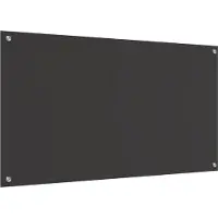 vidaXL Küchenrückwand Dunkelgrau 110 x 60 cm Gehärtetes Glas