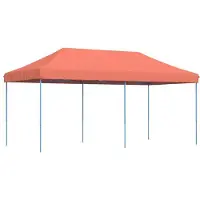 vidaXL Partyzelt Faltbar Pop-Up Terrakottarot 580x292x315 cm