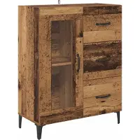 vidaXL Highboard Altholz 69,5 x 34 x 180 cm Holzwerkstoff