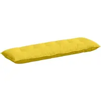 vidaXL Rückenkissen Helles Gelb 160 x 19 x 50 cm Stoff