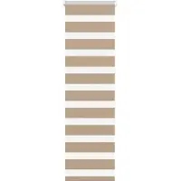 vidaXL Doppelrollo Sandbraun 50x150 cm Stoffbreite 45,9 cm Polyester