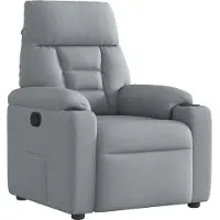 vidaXL Relaxsessel Hellgrau Stoff