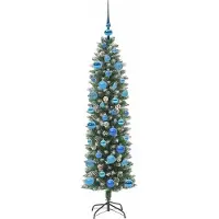 vidaXL Merle (mit LEDs und blauen Bällen)