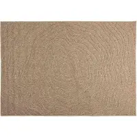 vidaXL Bereichsteppiche Moiré AGIRA Natur 170 x 120 cm Polyester
