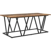 vidaXL Couchtisch Altholz 100 x 50 x 40 cm Sperrholz und Metall