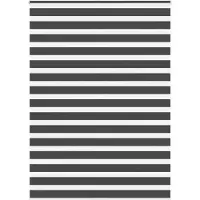 vidaXL Doppelrollo Schwarz 165x200 cm Stoffbreite 160,9 cm Polyester