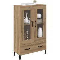 vidaXL Highboard Artisan-Eiche 70 x 31 x 115 cm Verbundholz und Eisen