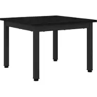 vidaXL Couchtisch Schwarz Eichen-Optik 50 x 50 x 36 cm Holzwerkstoff